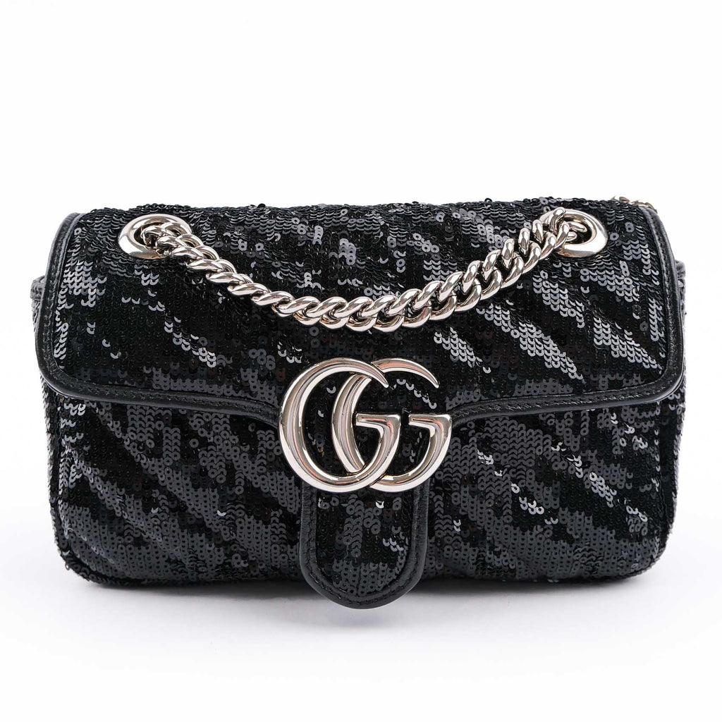 Gucci GG Marmont Sequin Small Shoulder Bag