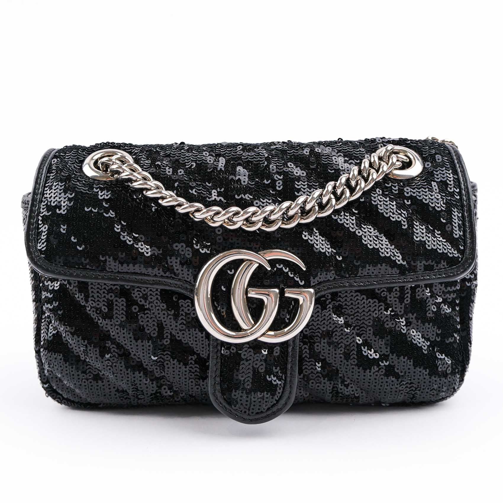 Gucci GG Marmont Sequin Small Shoulder Bag
