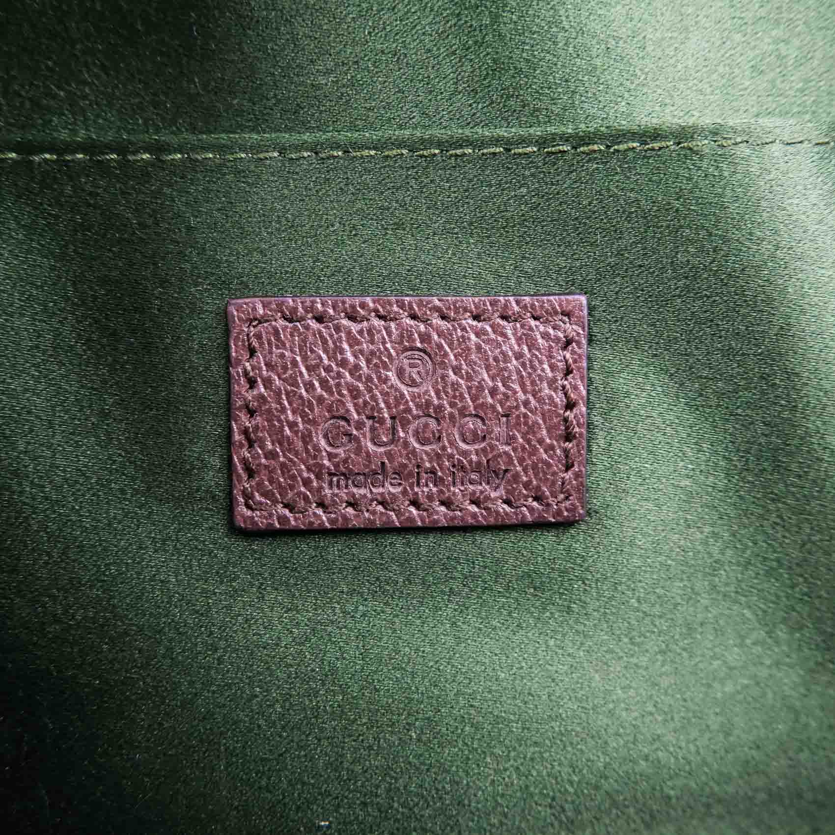 Gucci Horsebit Chain Medium Shoulder Bag in GG Canvas & Leather - Beige