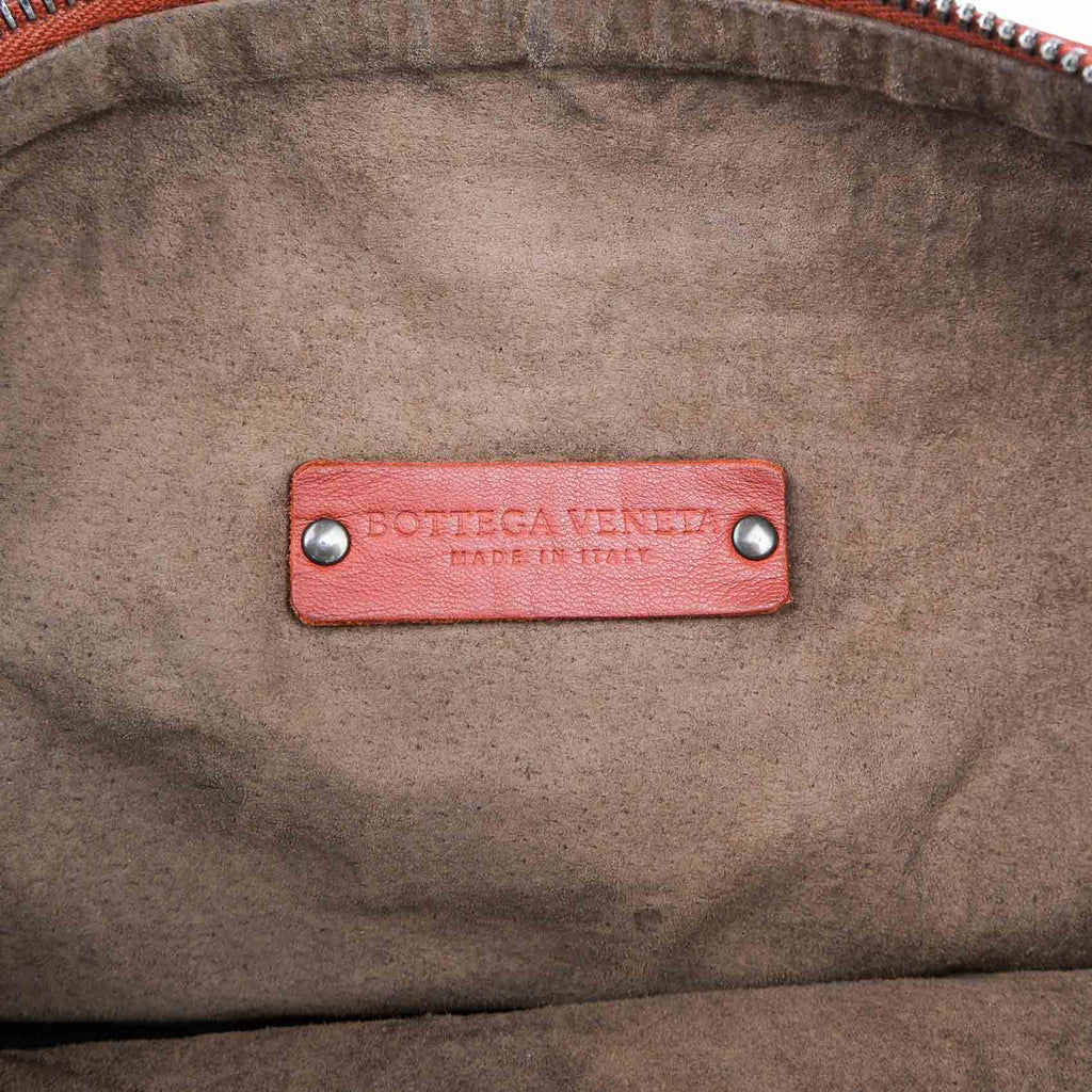Bottega Veneta Intrecciato Nappa Leather Shoulder Bag – Terracotta Brown