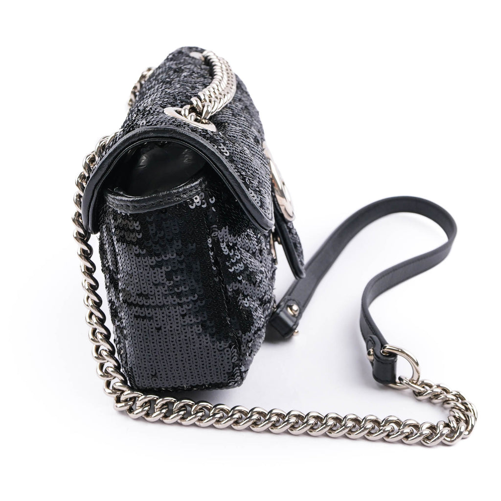 Gucci GG Marmont Sequin Small Shoulder Bag