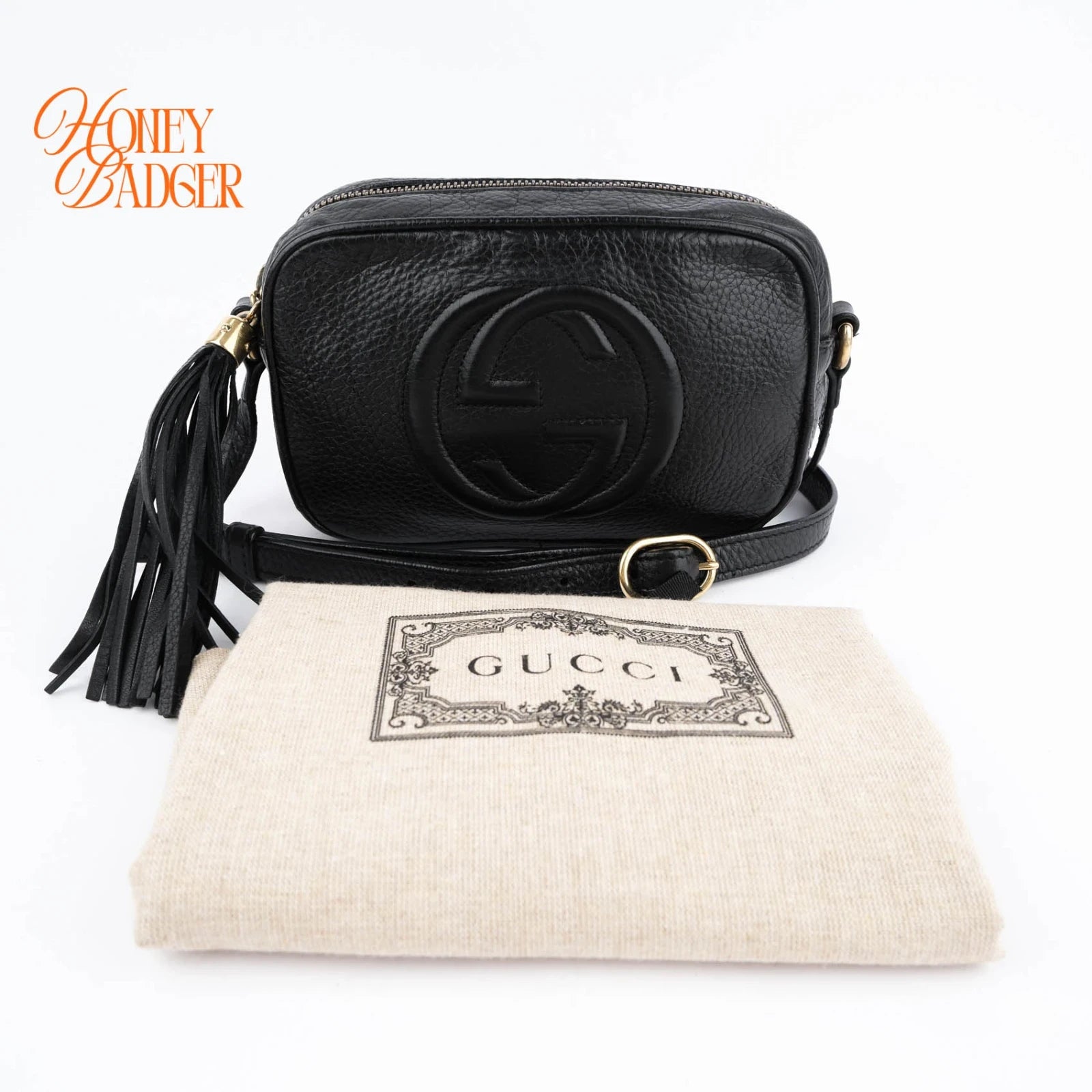 Gucci Soho Disco Small Black Leather Rank A