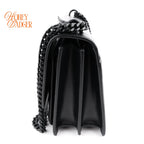 Saint Laurent Sunset Medium Smooth Leather Black Black Hardware Rank A