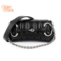 Gucci Small Horsebit Chain Shoulder Bag Black