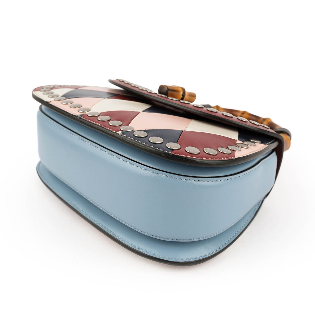 Gucci Bamboo 1947 Mini - Heart Patchwork & Studs Limited Edition