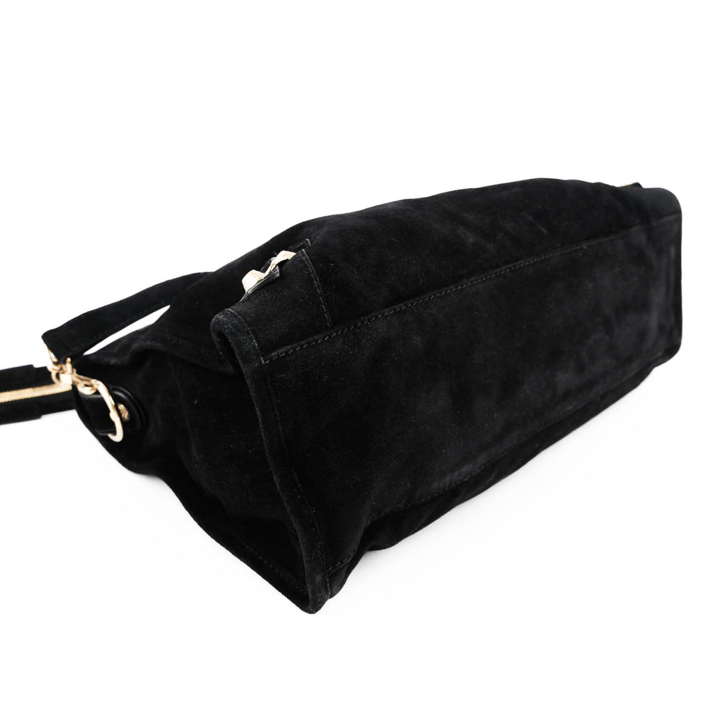 Balenciaga Giant 12 Gold City Black Suede 2-Way 281770 D94JG 1000