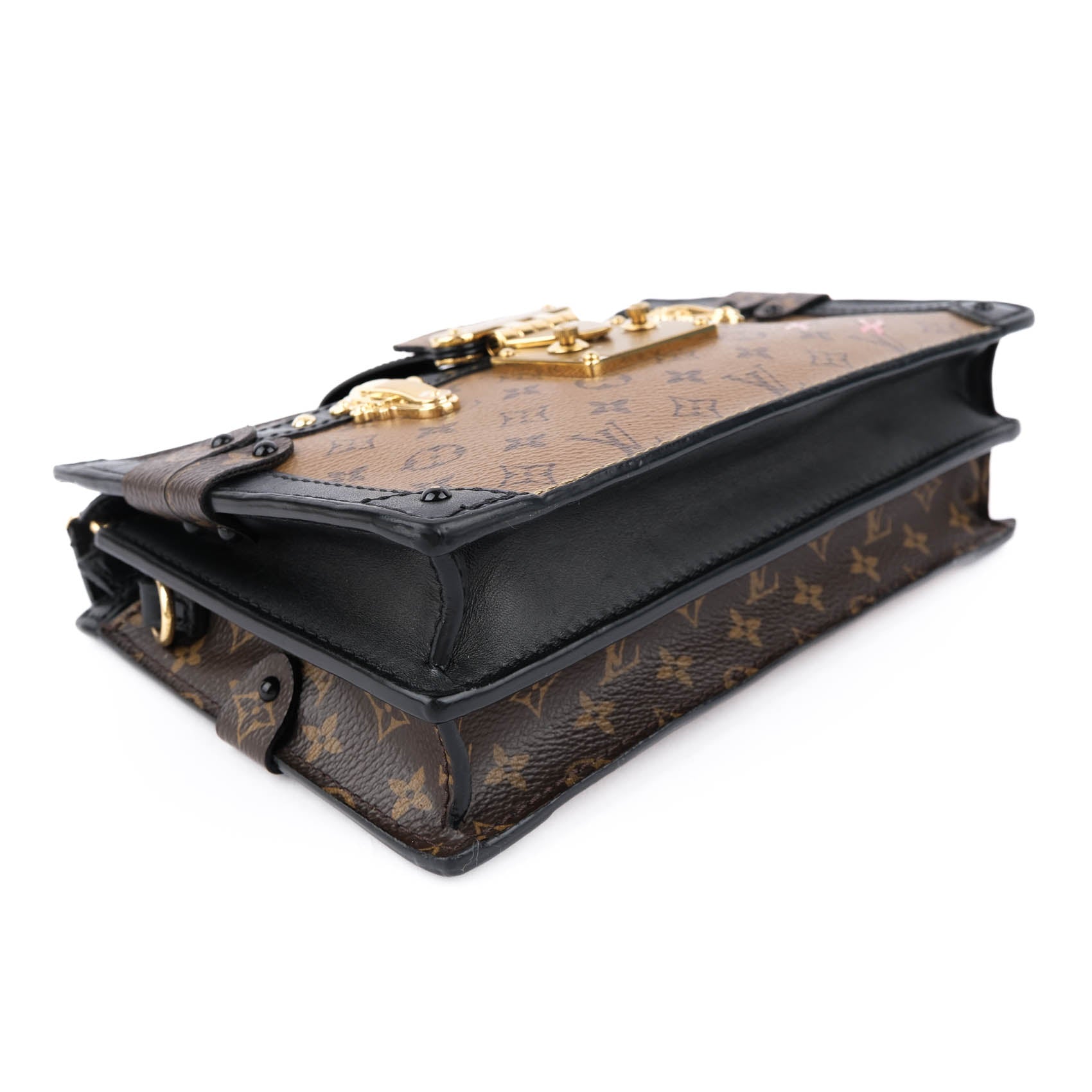 Louis Vuitton Reverse Monogram Trunk Clutch Crossbody Bag