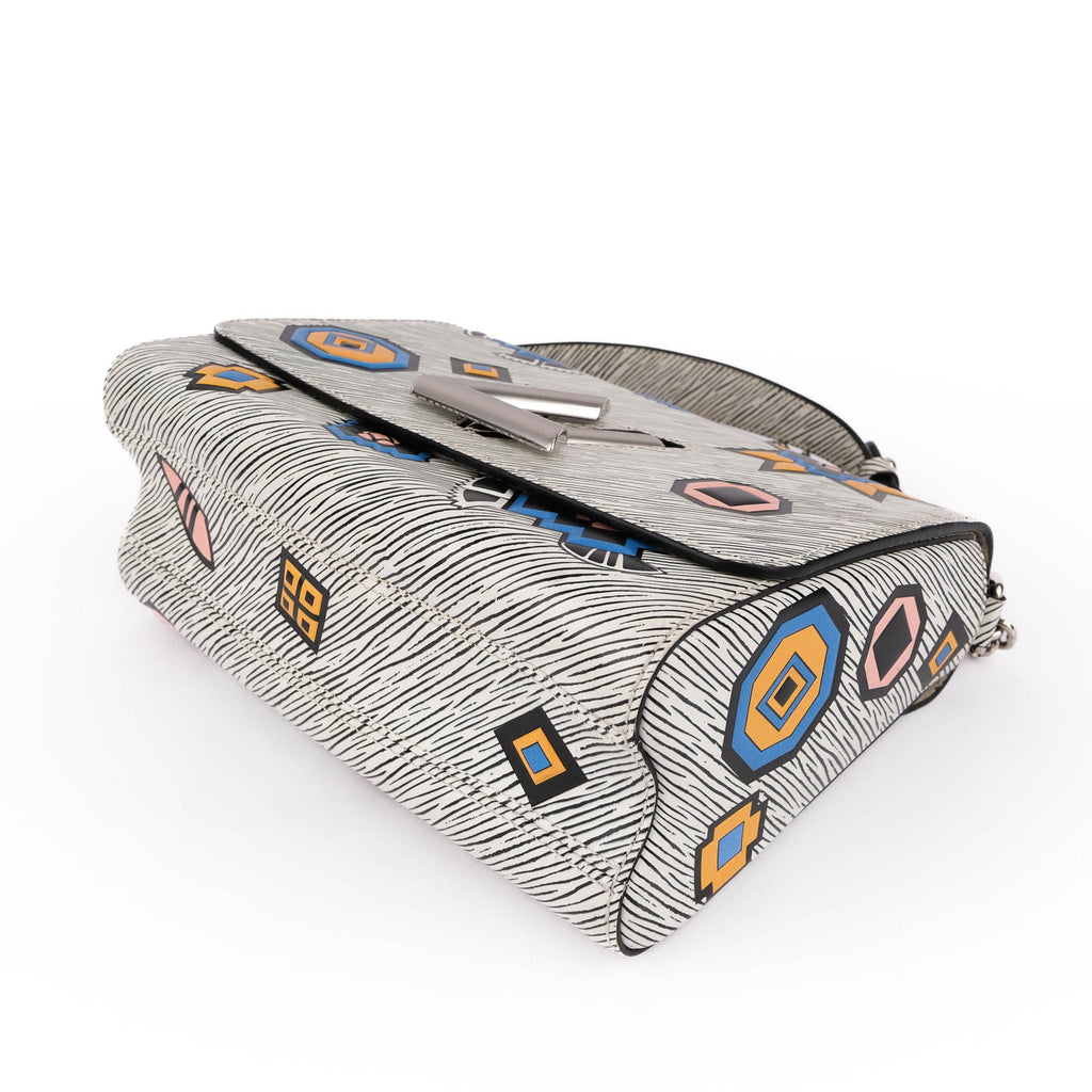 Louis Vuitton Twist MM White Multicolor Epi Tribal Mask FW15 M50122