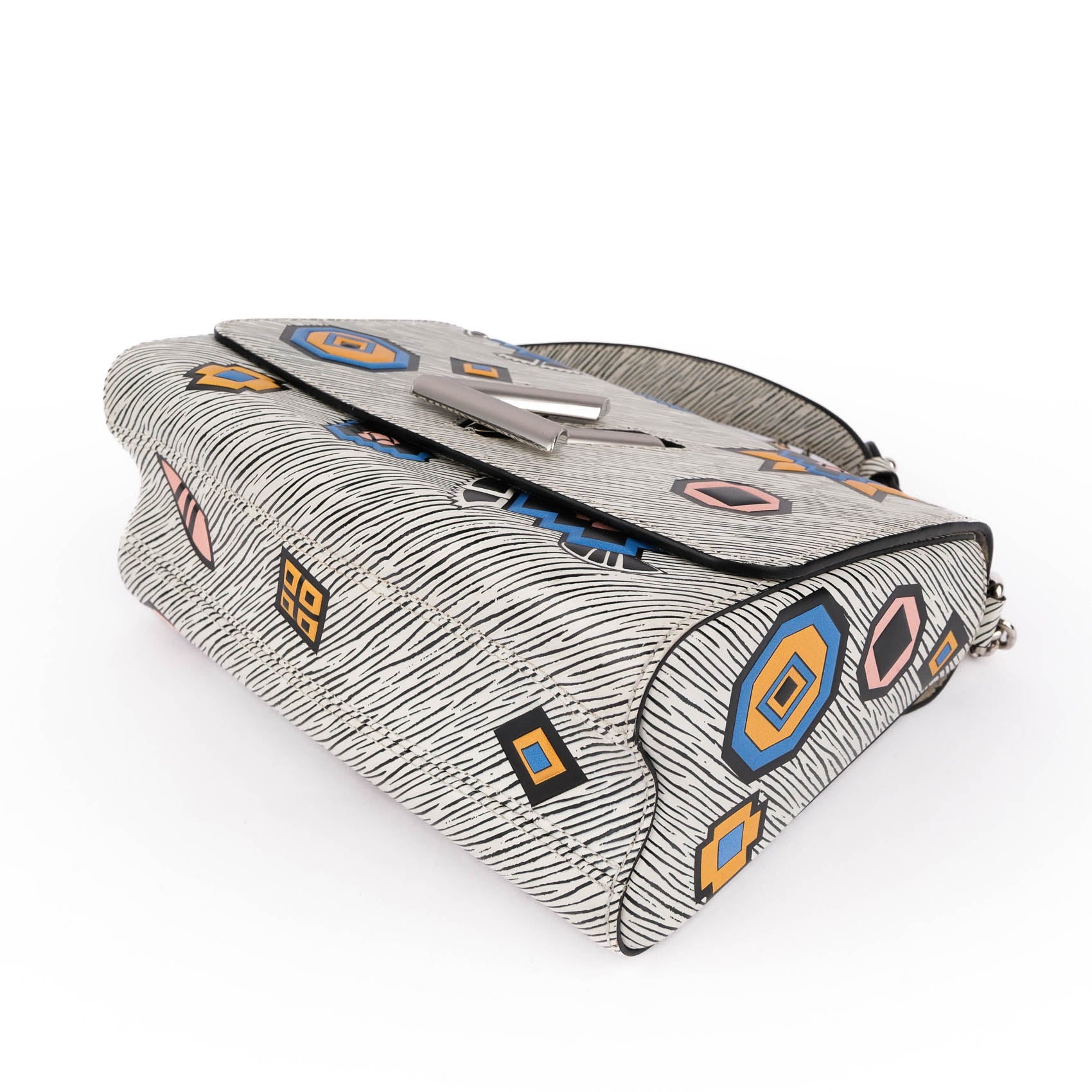 Louis Vuitton Twist MM White Multicolor Epi Tribal Mask FW15 M50122