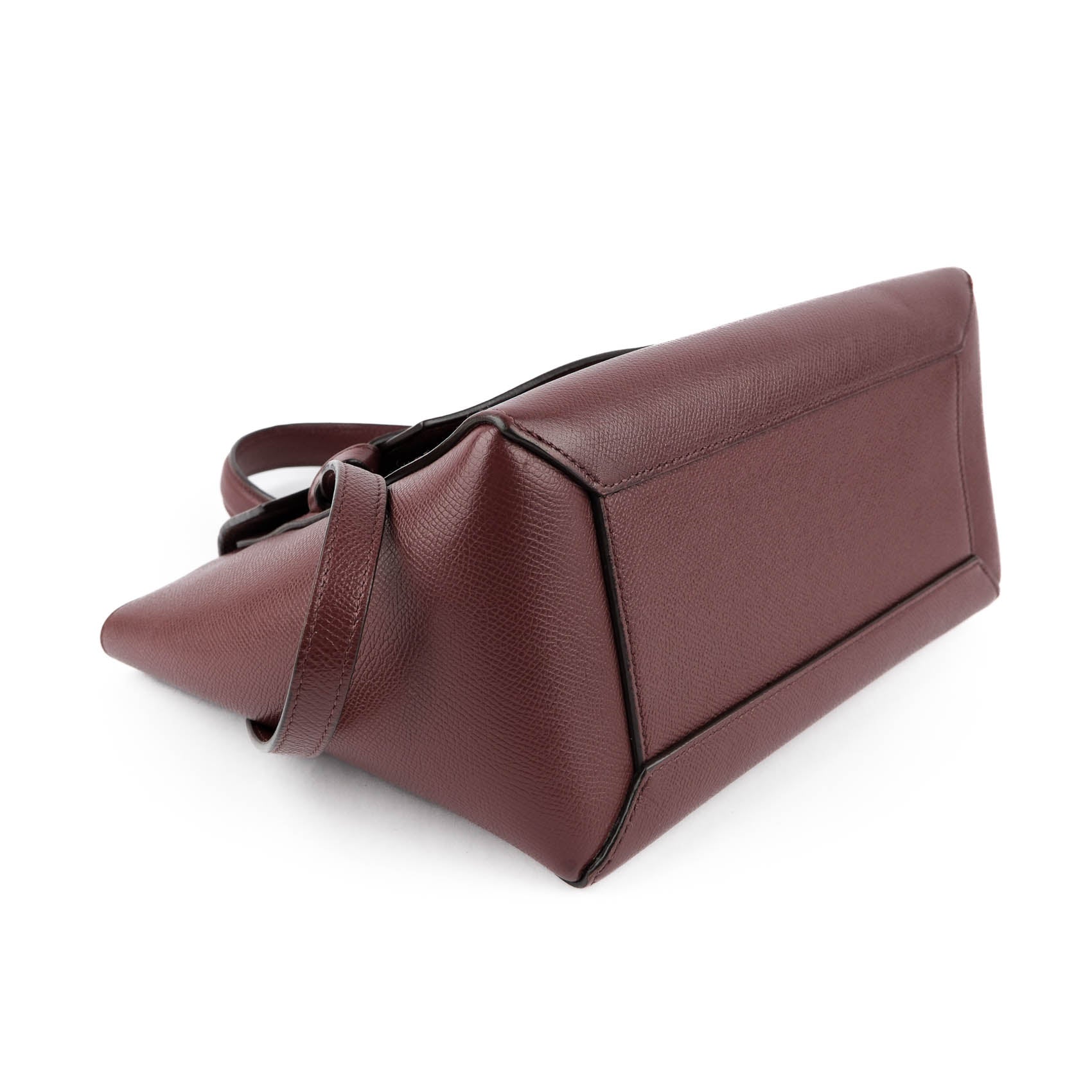 CELINE Micro Belt Bag in Grained Calfskin Burgundy
