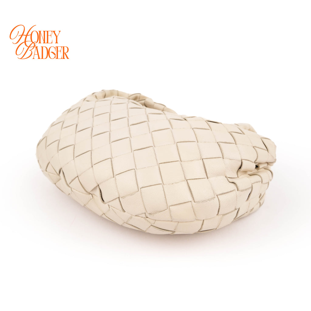 Bottega Veneta Intrecciato Nappa Mini Jodie - White