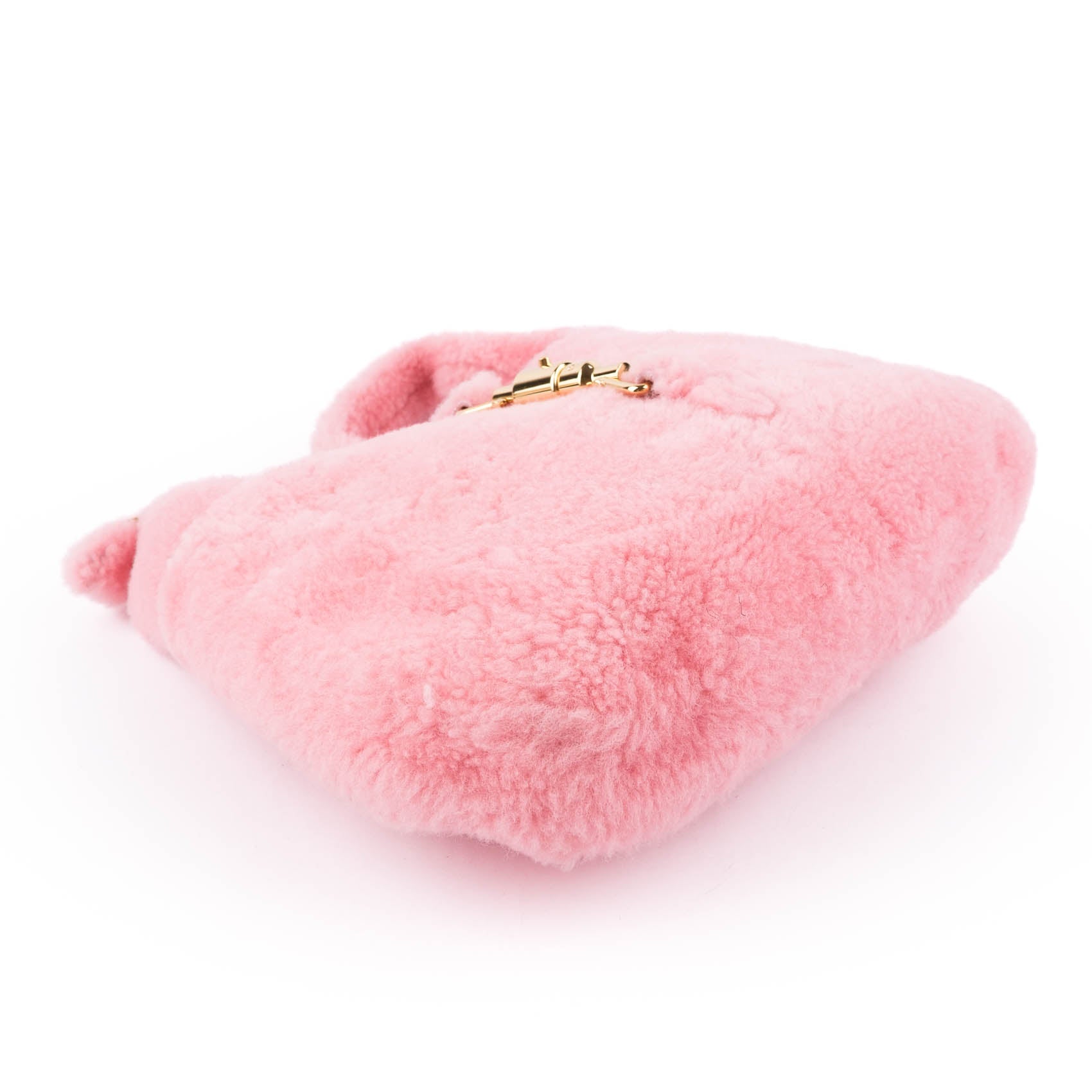 Gucci Jackie 1961 shoulder bag in pink shearling