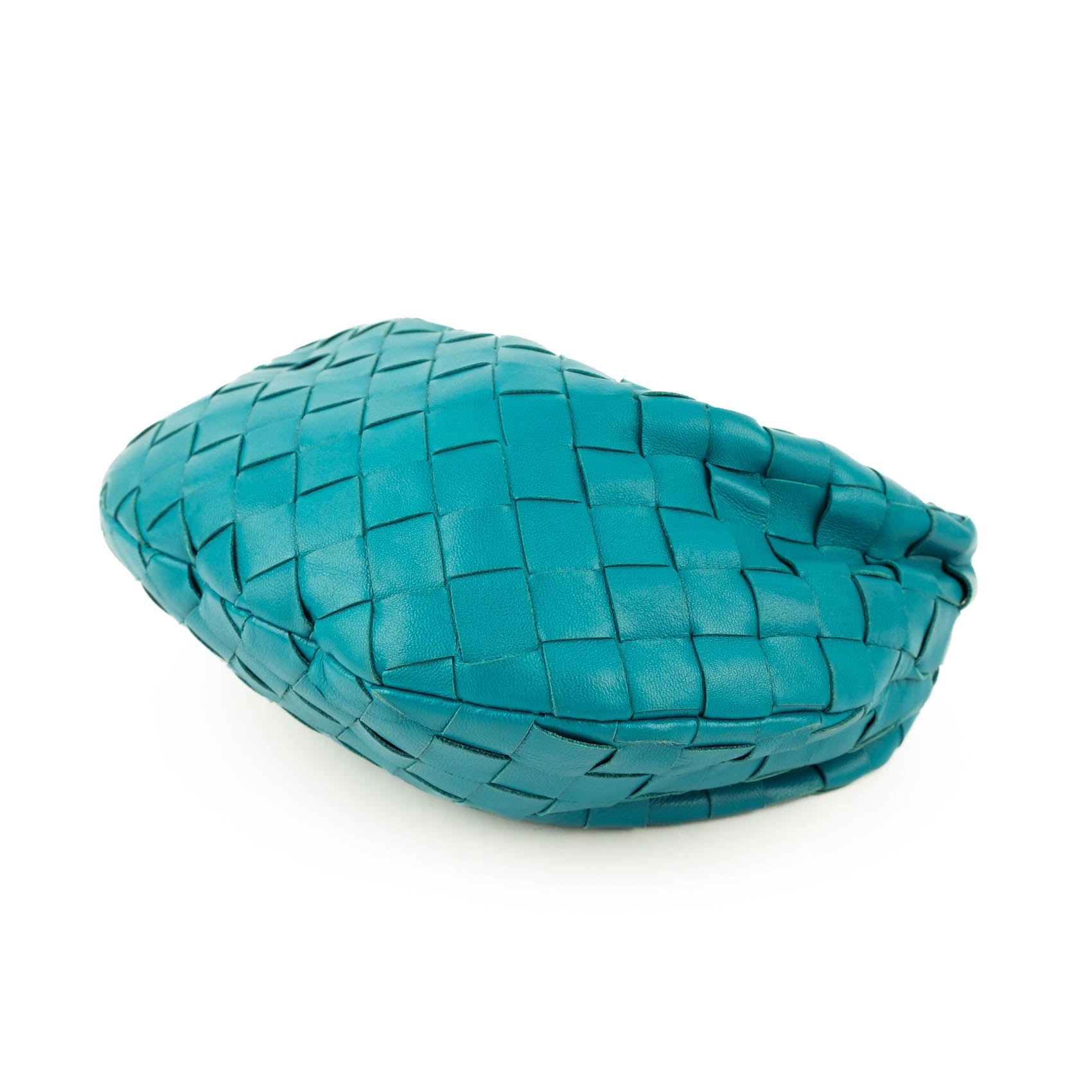 Bottega Veneta Mini Jodie Intrecciato Leather Handbag – Blue