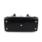 Gucci Diana Mini Bag – Black Patent Leather & Laquered Bamboo Handles