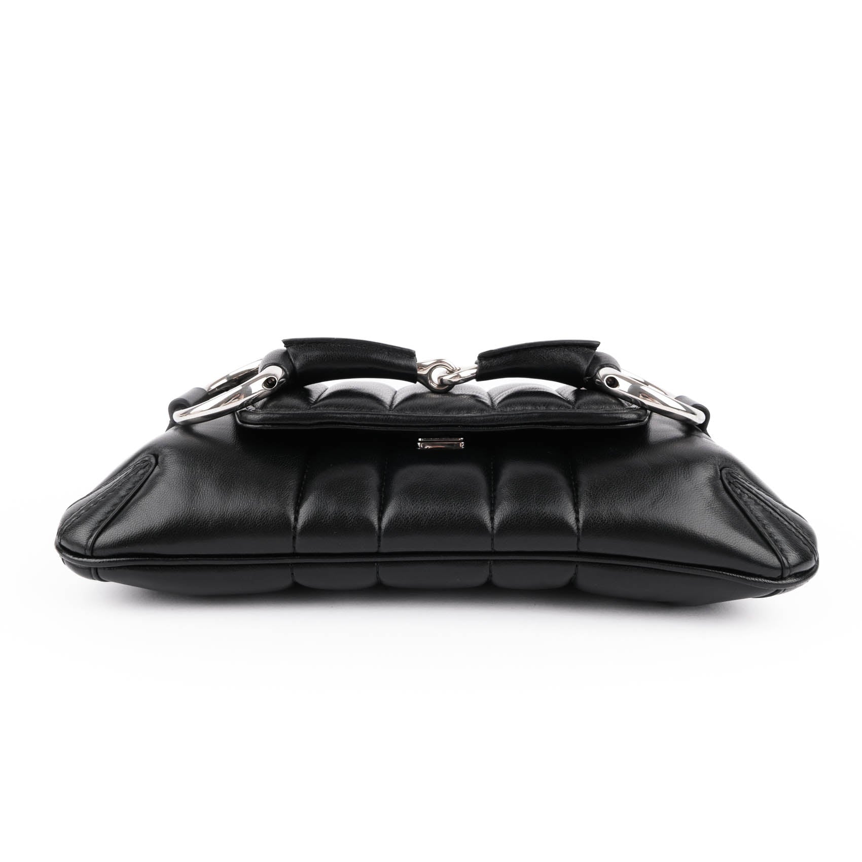 Gucci Small Horsebit Chain Shoulder Bag Black