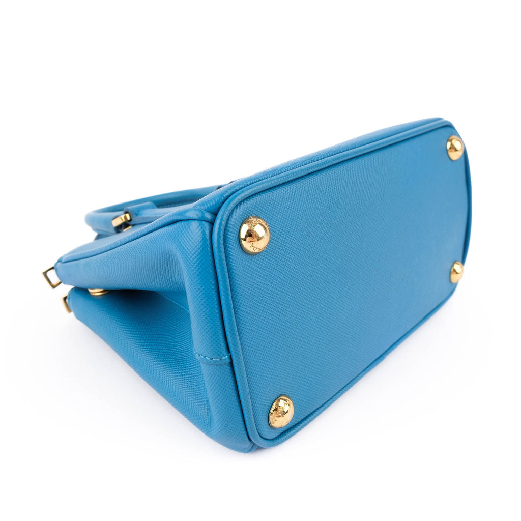 Prada Galleria Saffiano Leather Mini Bag – Vibrant Blue 1BA916