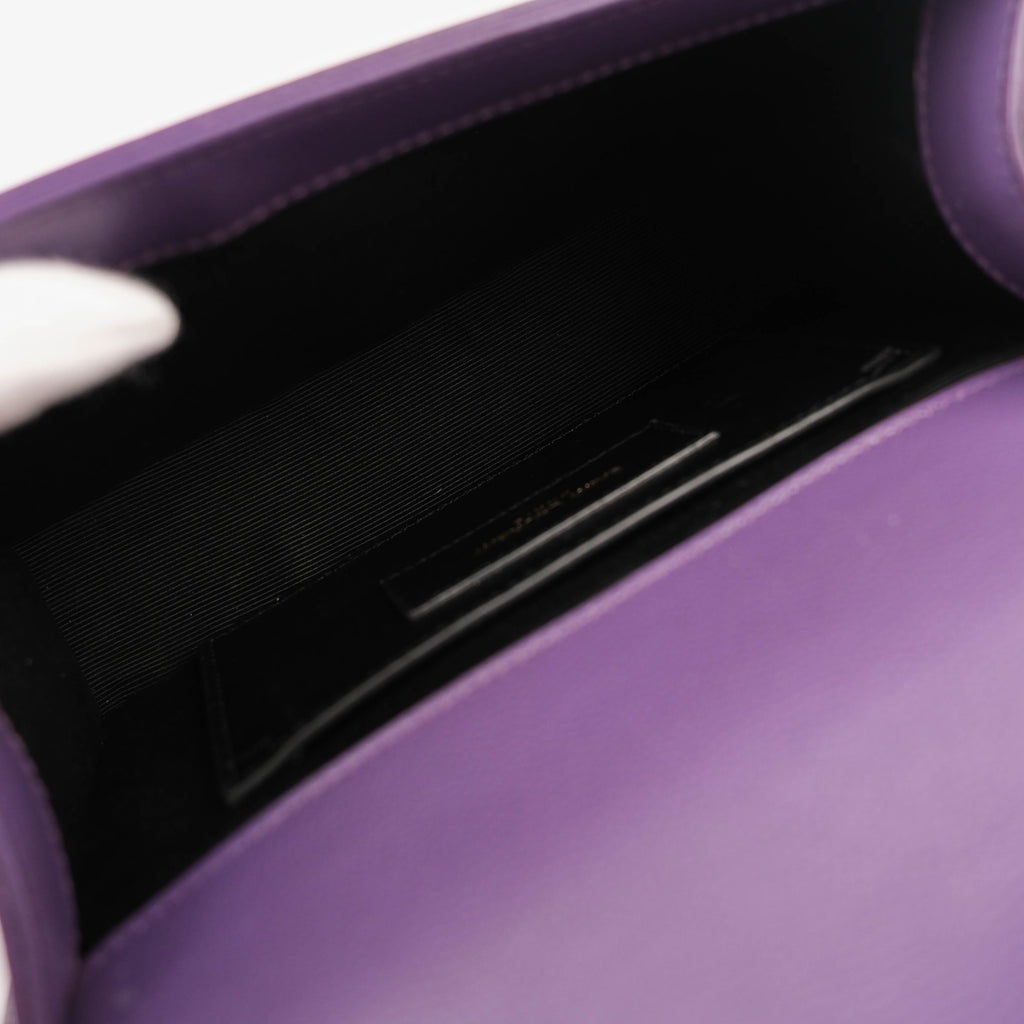 Saint Laurent Small Kate Purple Grained Leather