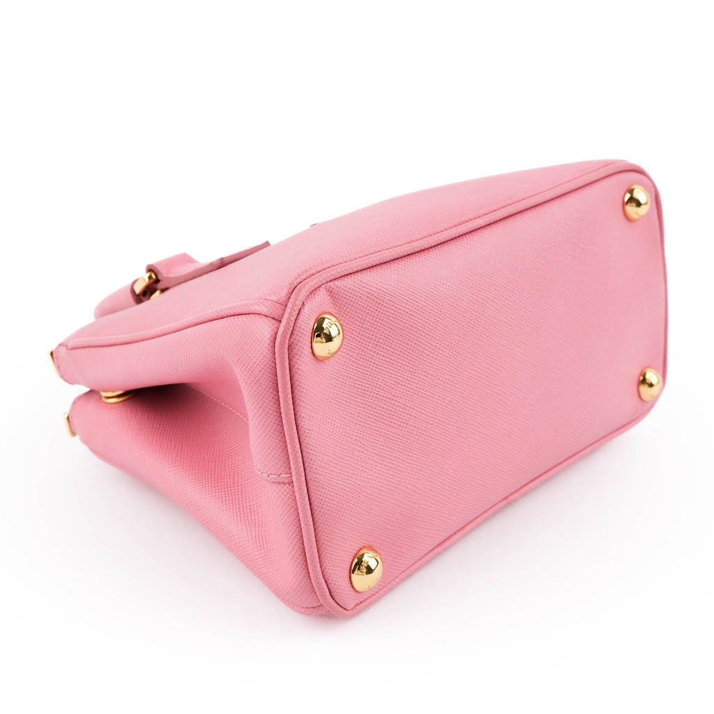 Prada Saffiano Lux Leather 2-Way Handbag - Pink