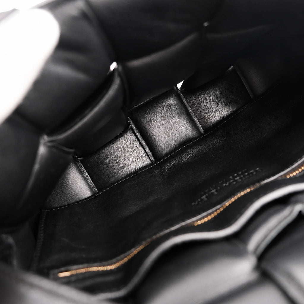Bottega Veneta Black Padded Cassette Shoulder Bag