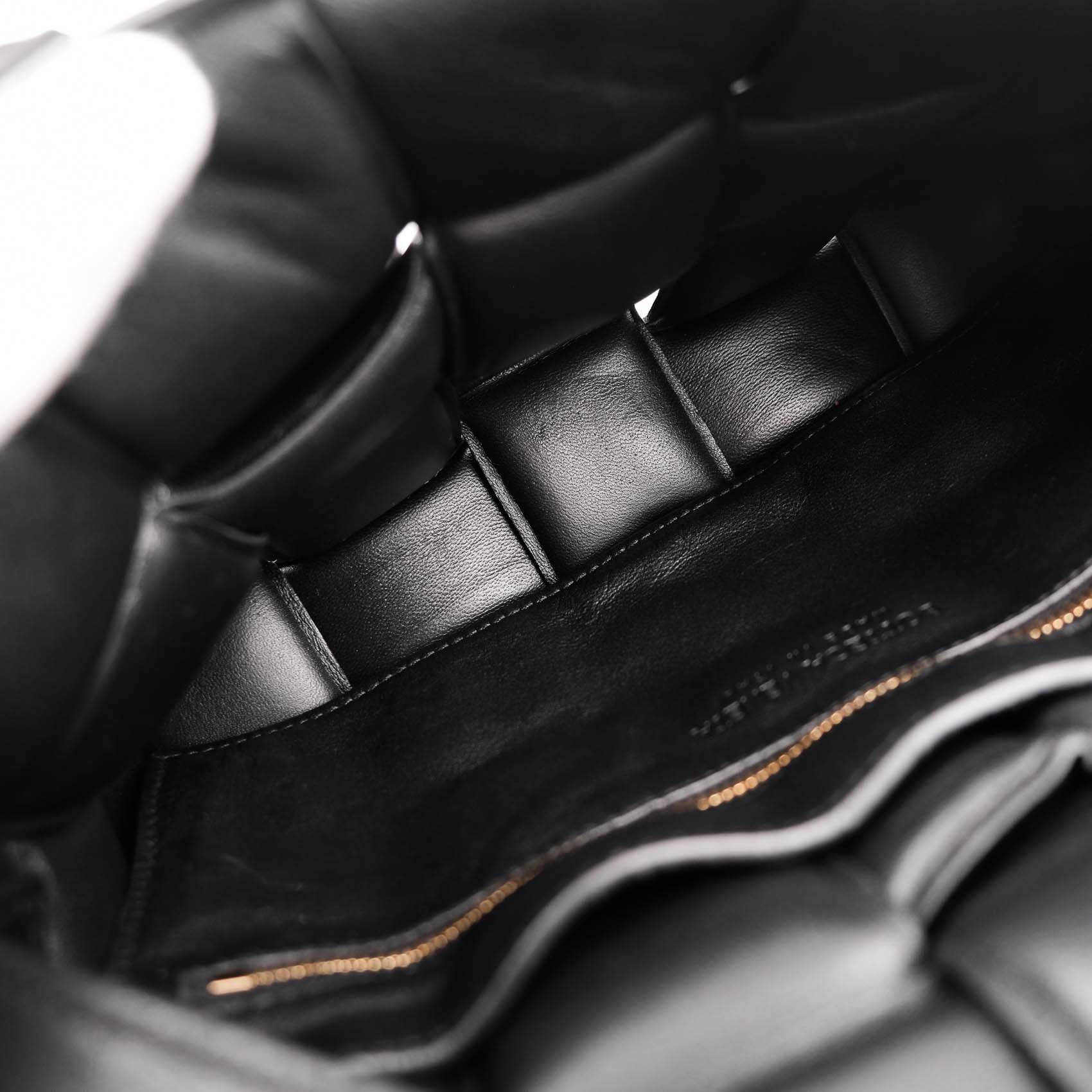 Bottega Veneta Black Padded Cassette Shoulder Bag