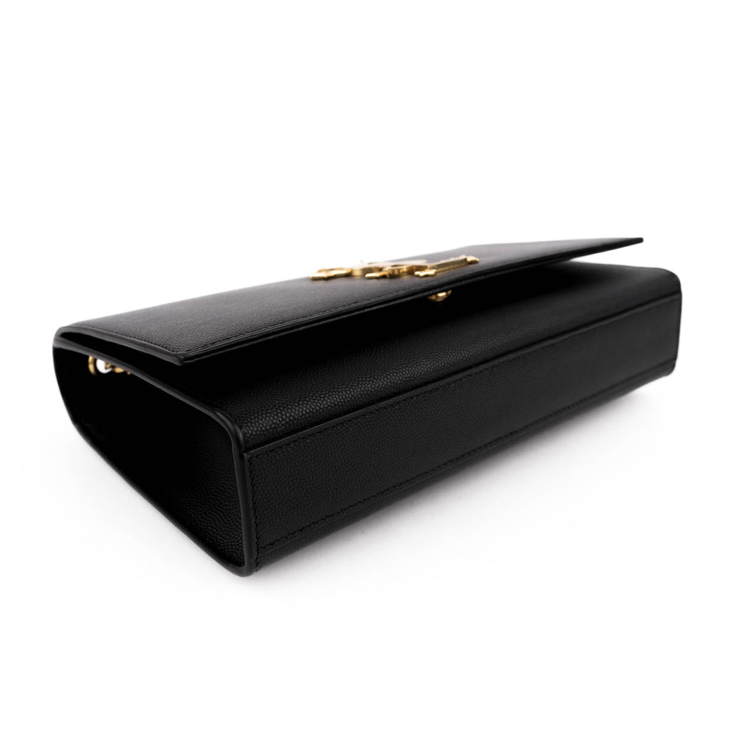 Saint Laurent Kate Medium - Star Monogram Black Grain de Poudre
