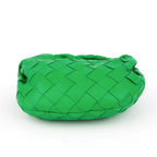 Bottega Veneta Mini Jodie Intrecciato Leather Handbag – Green