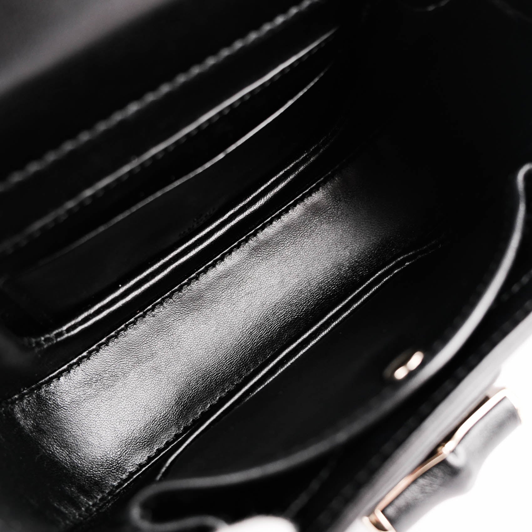 Gucci Bamboo 1947 Mini Top Handle Black Bag