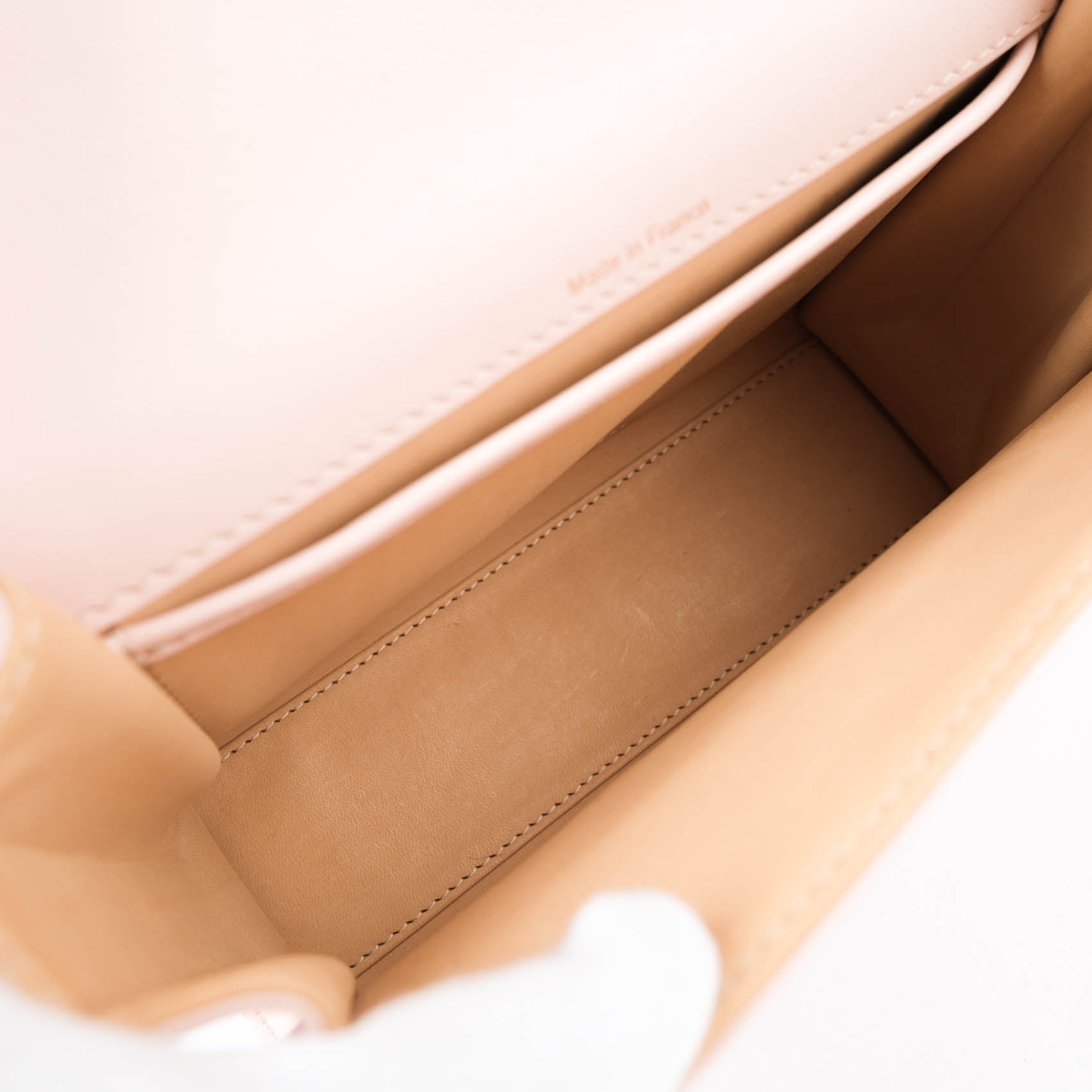 Delvaux Tempête Mini Calfskin Leather 2-Way Handbag (Light Pink / Bicolor)