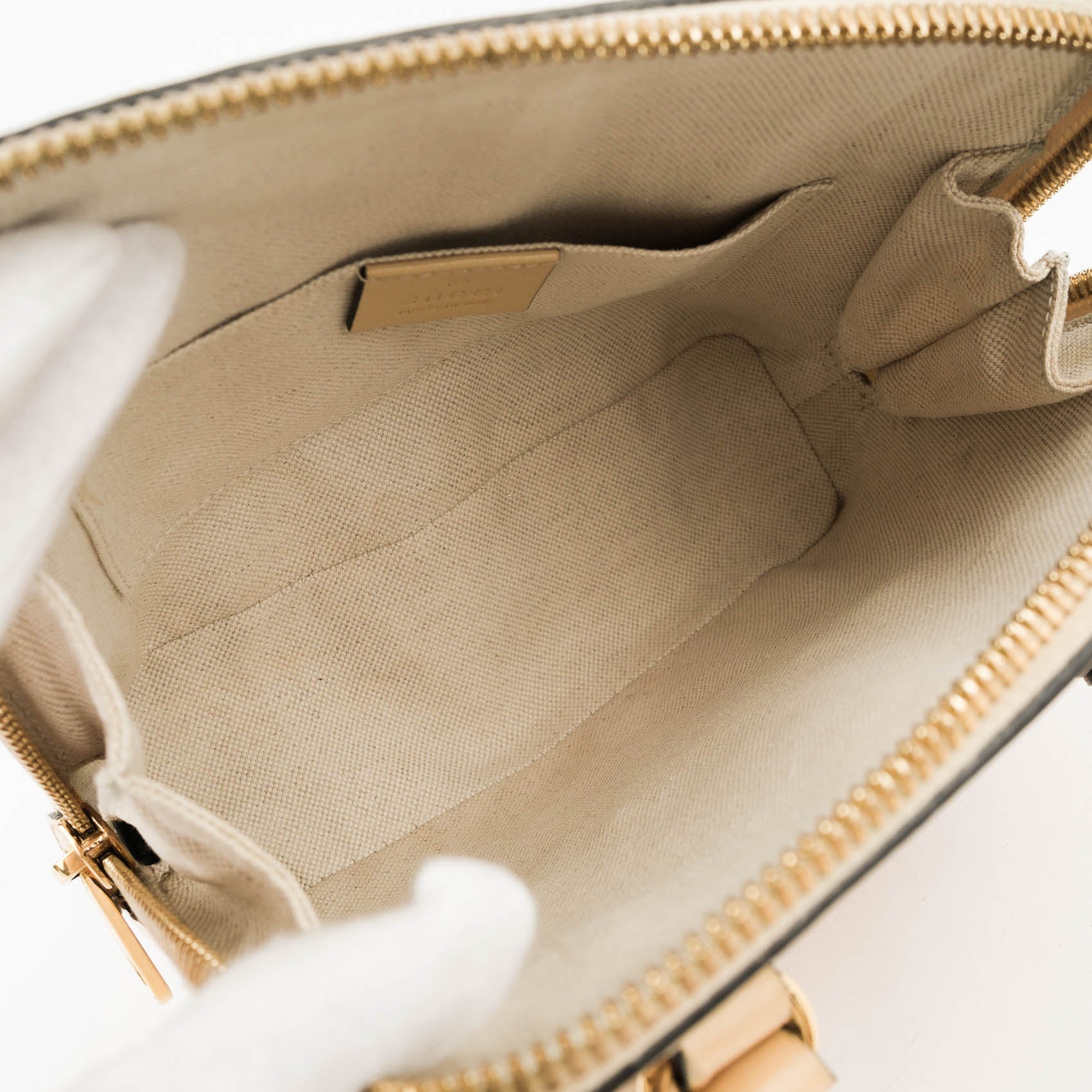 Gucci Horsebit 1955 Mini Top Handle Bag 640716 Smooth Leather Beige Gold Hardware 2-Way