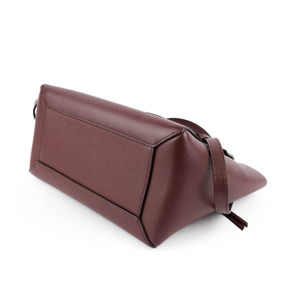 CELINE Micro Belt Bag in Grained Calfskin Burgundy