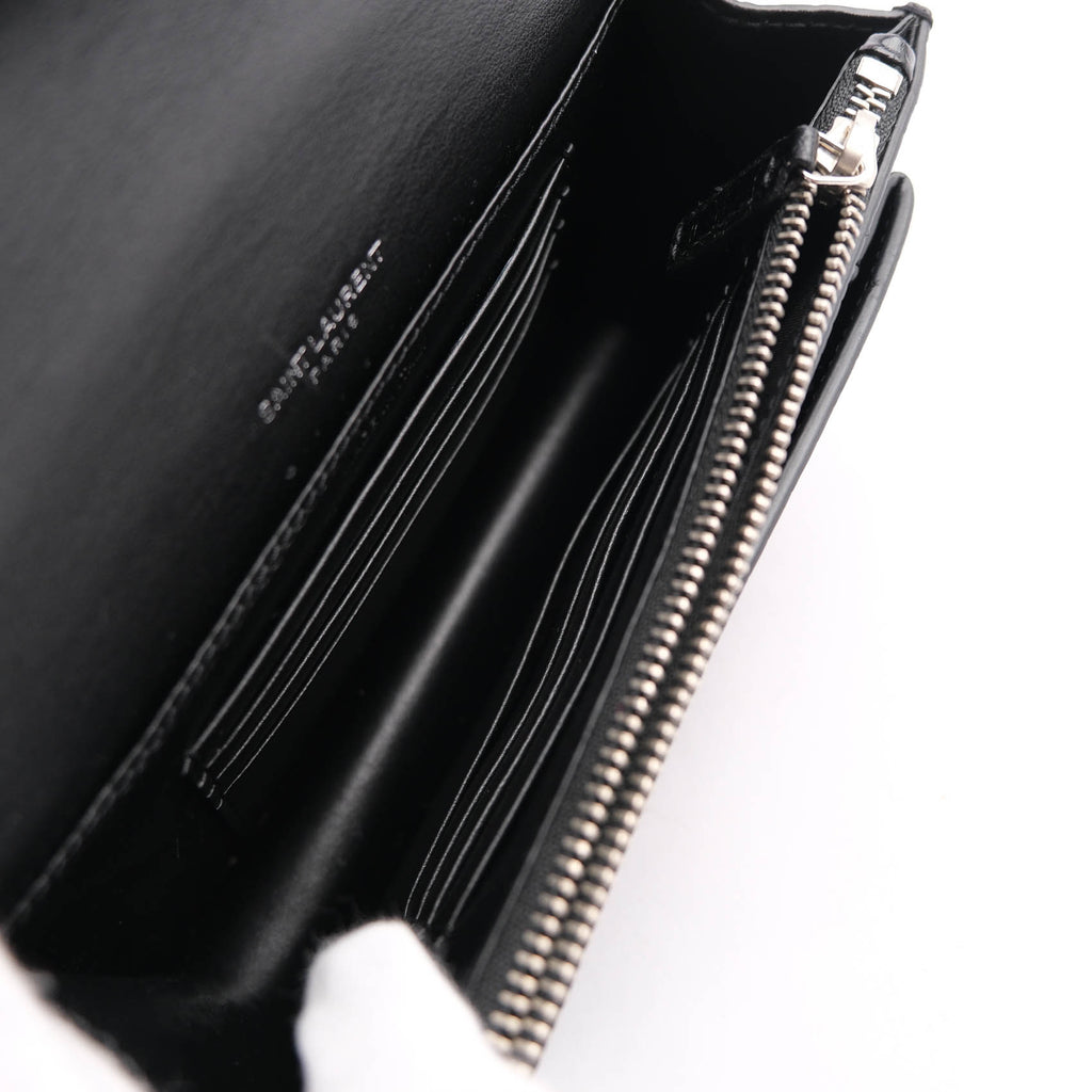 Saint Laurent Sunset Medium in Crocodile-Embossed Leather