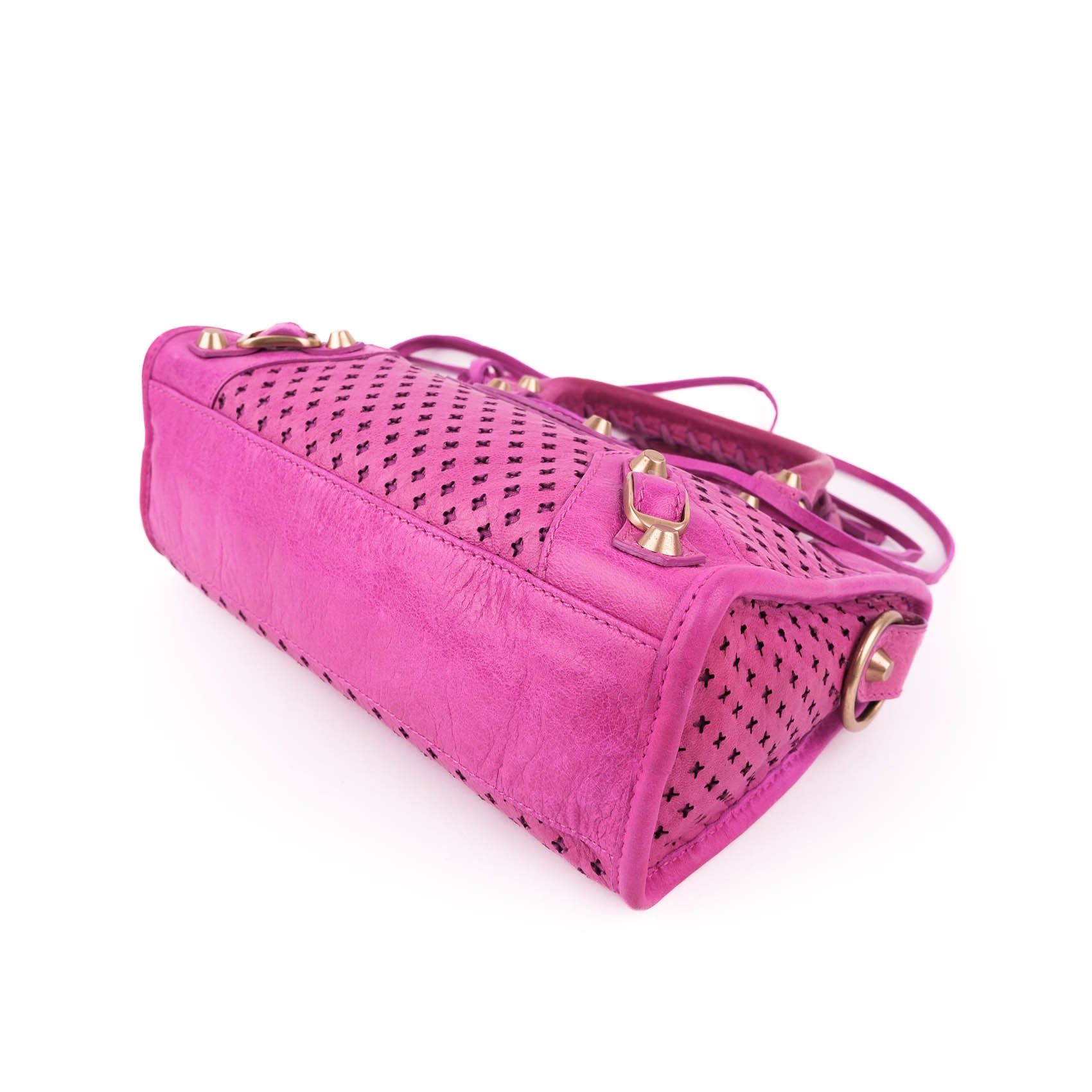 Balenciaga Classic City Mini Pink Leather 2Way Shoulder Handbag