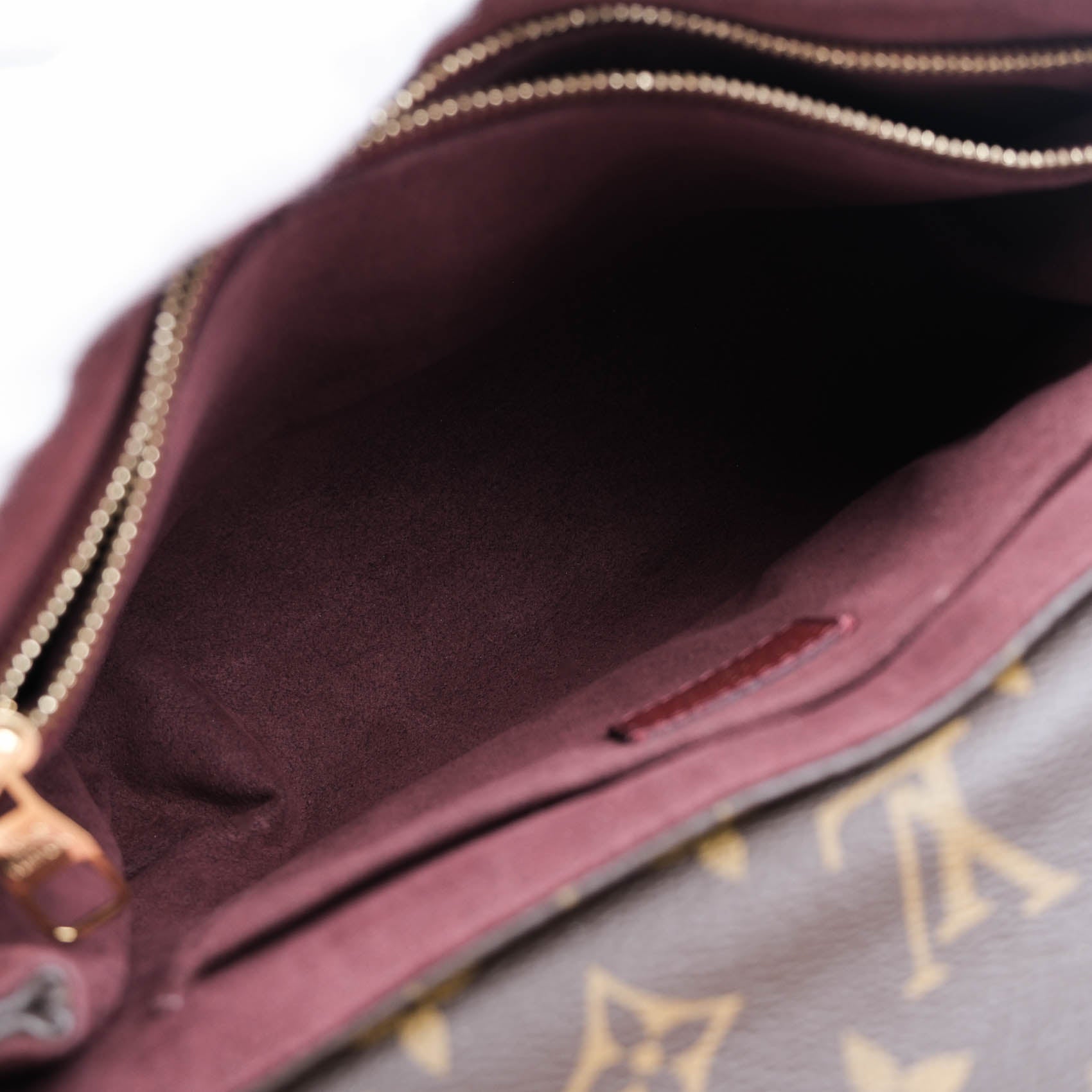 Louis Vuitton Saint Placide Monogram Canvas and Grain Leather in Bordeaux M43715