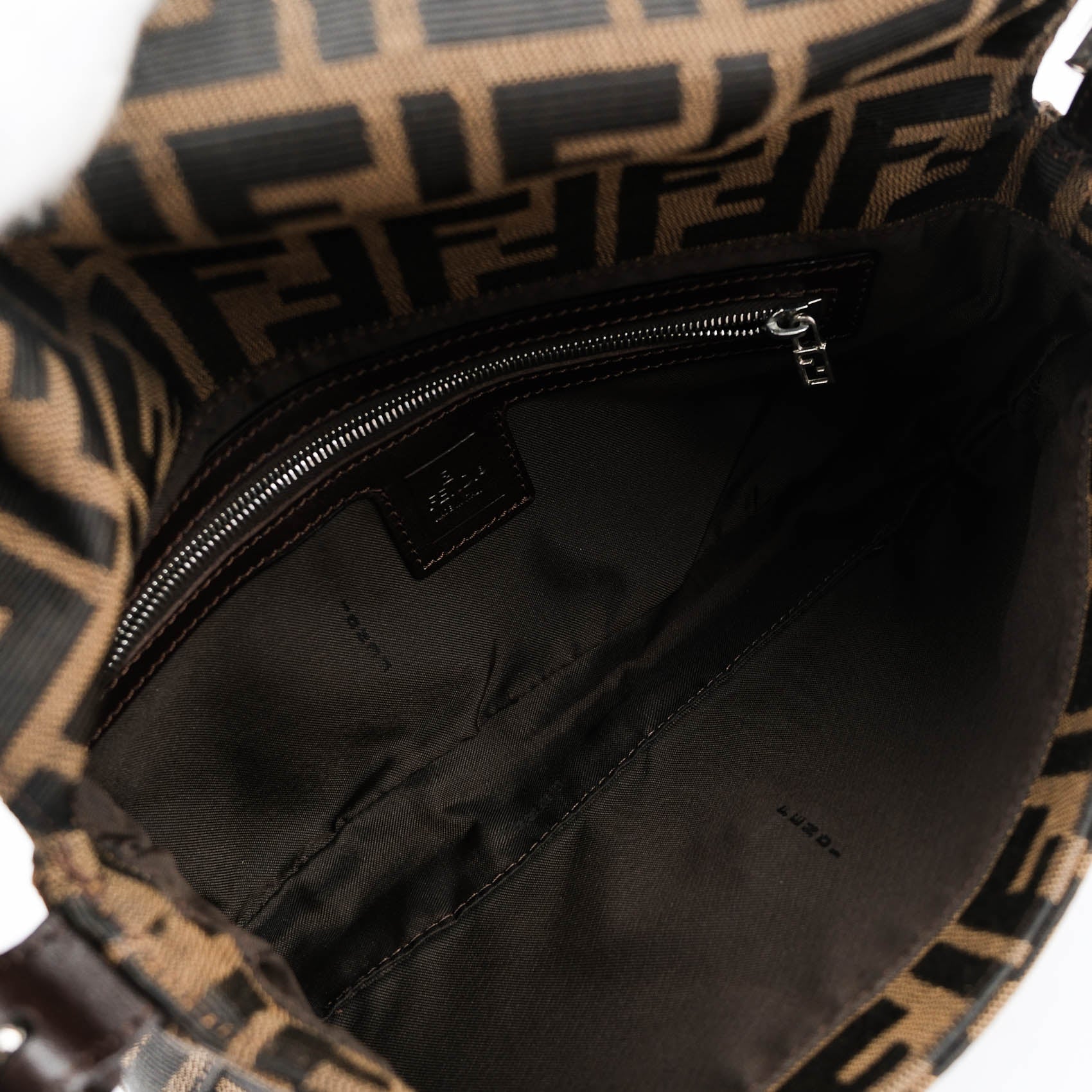 Fendi Vintage Zucca Baguette Bag Brown Canvas