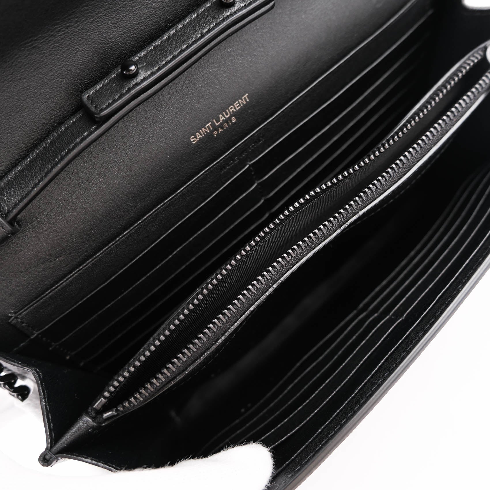 Saint Laurent Kate Medium in Polka Dot Printed Grain de Poudre Leather