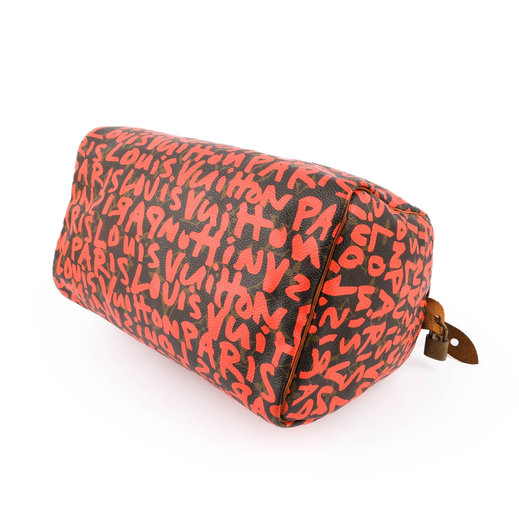Louis Vuitton Monogram Graffiti Speedy 30 Orange M93705