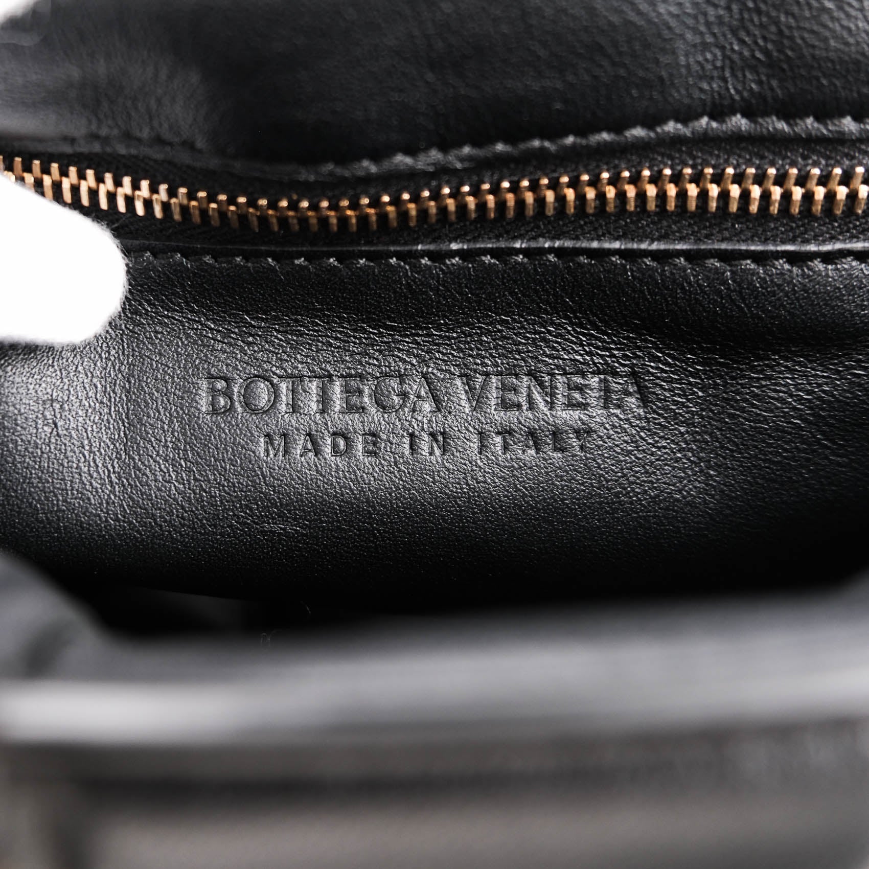 Bottega Veneta Black Padded Cassette Shoulder Bag
