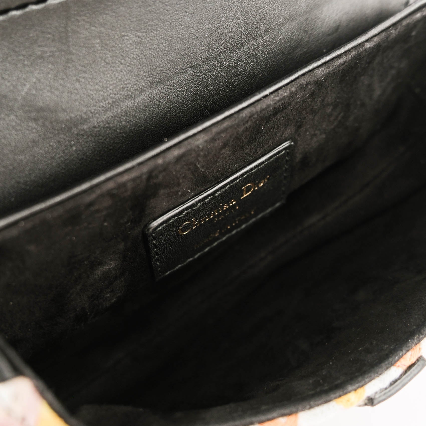Christian Dior Beaded Saddle Bag with Embroidered Strap