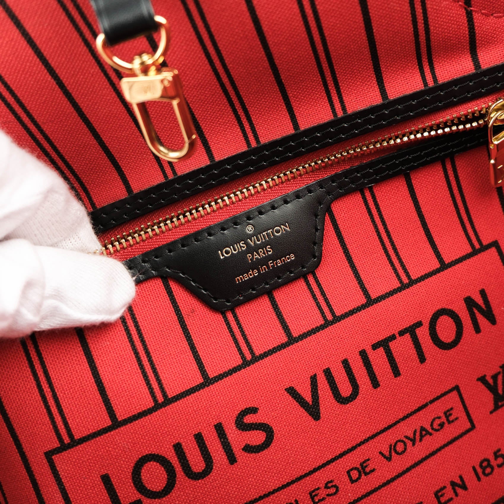 Louis Vuitton Monogram World Tour Neverfull MM - Paris Edition (Black Trim)