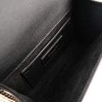 Saint Laurent (YSL) Kate Small Chain Shoulder Bag with Tassel in Black Smooth Leather 354121