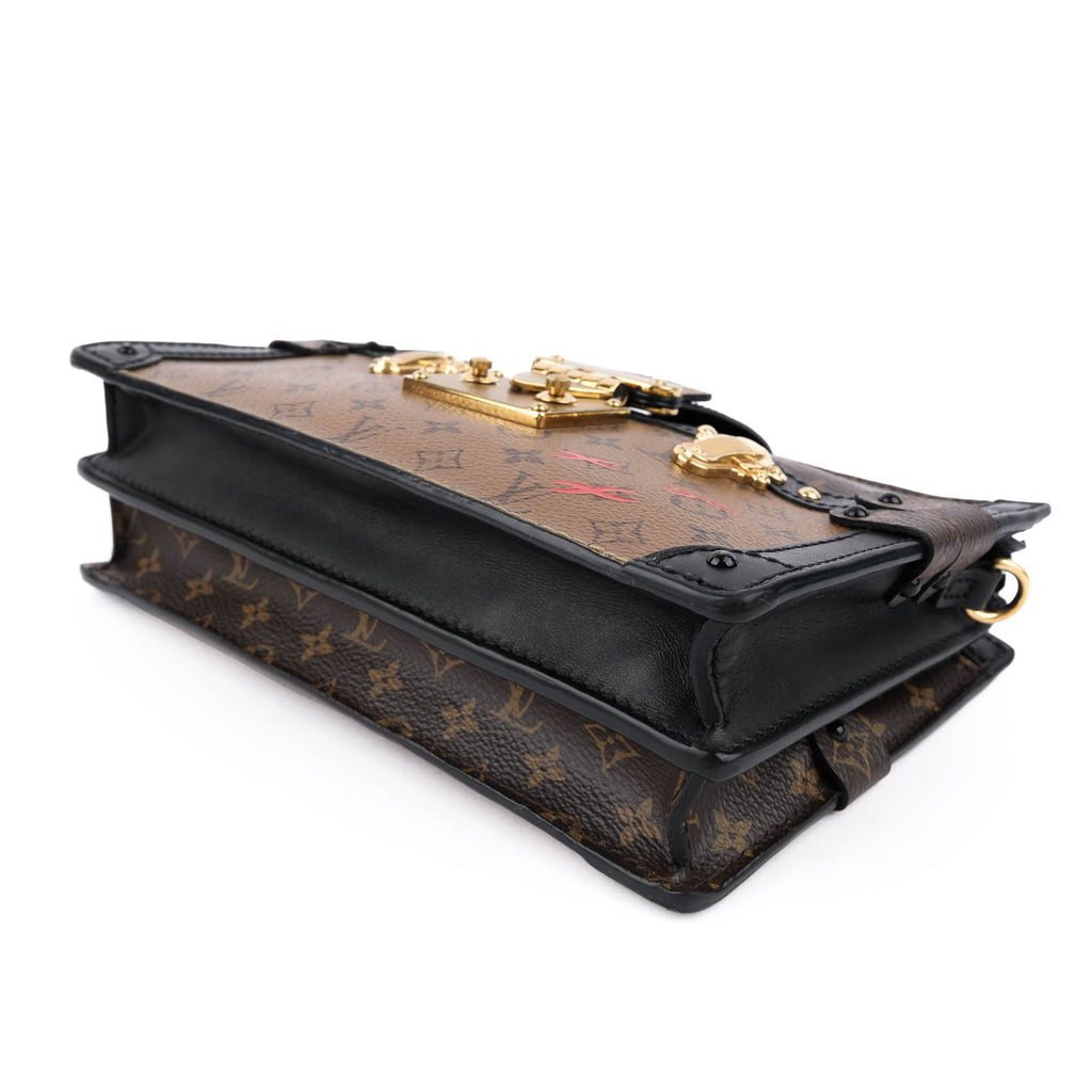 Louis Vuitton Reverse Monogram Trunk Clutch Crossbody Bag
