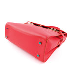 Delvaux Tempete MM Leather 2WAY Handbag Red