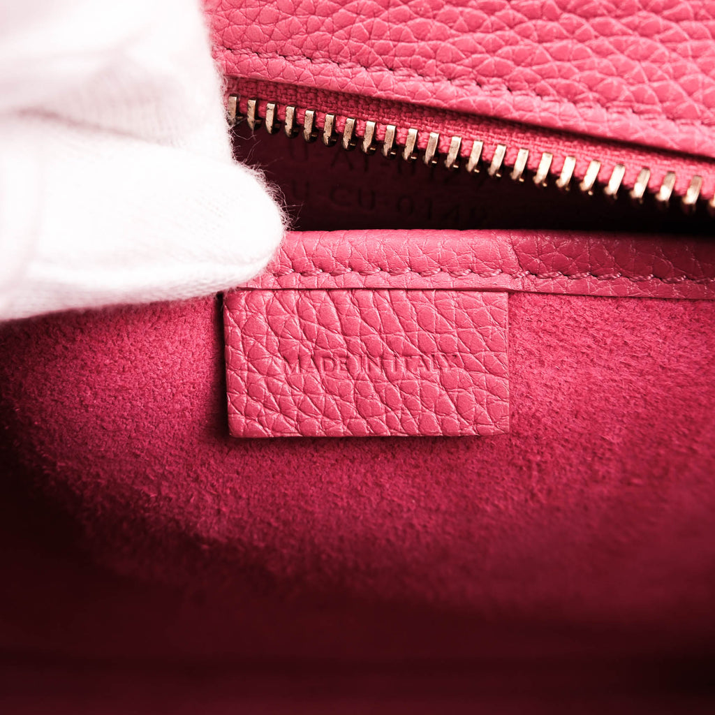 CELINE Nano Luggage Bag in Drummed Calfskin - Pink (2019)