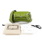 Gucci Horsebit 1955 Small Padded Chain Shoulder Bag - Green