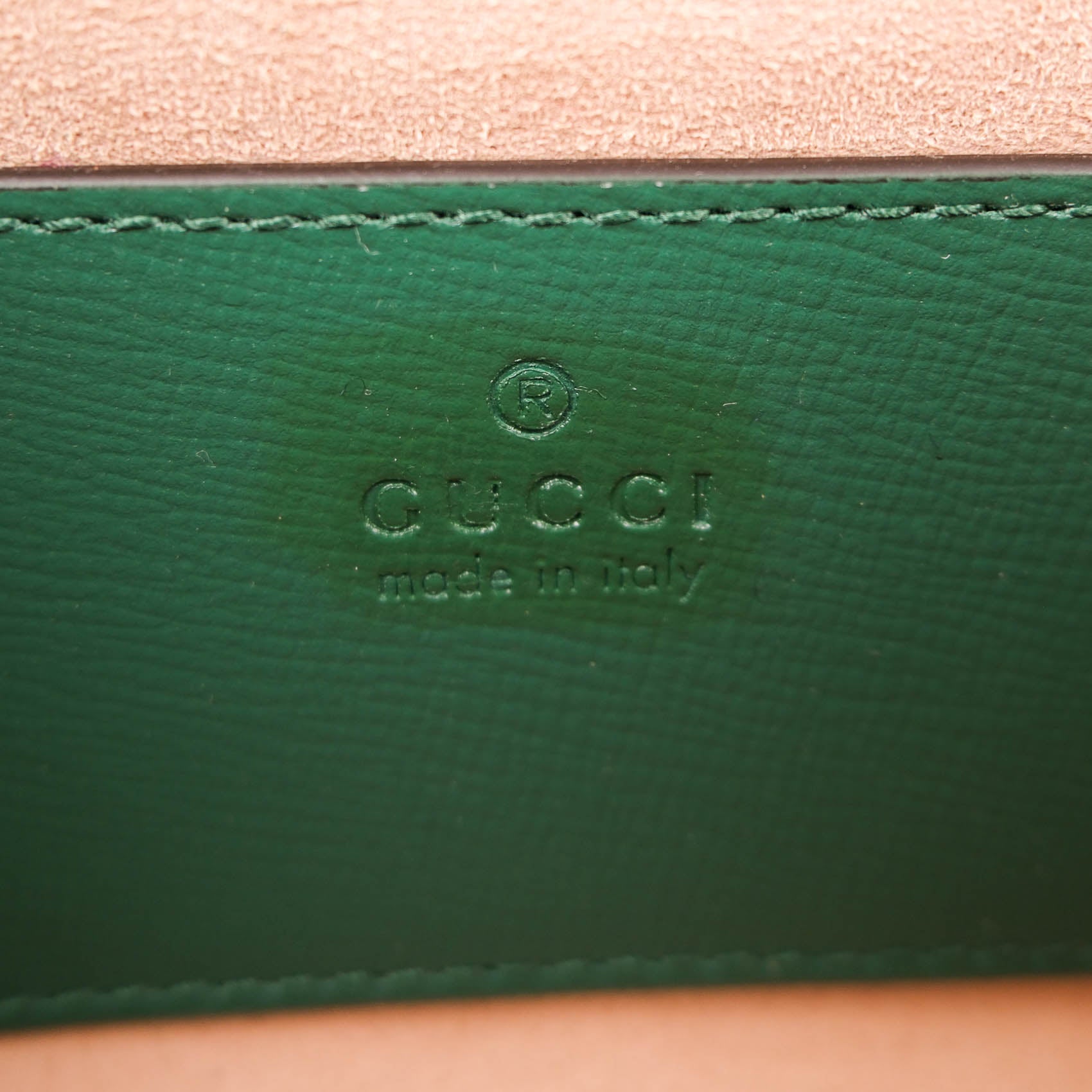 Gucci Horsebit 1955 Mini Shoulder Bag Green Leather with Strap 724713