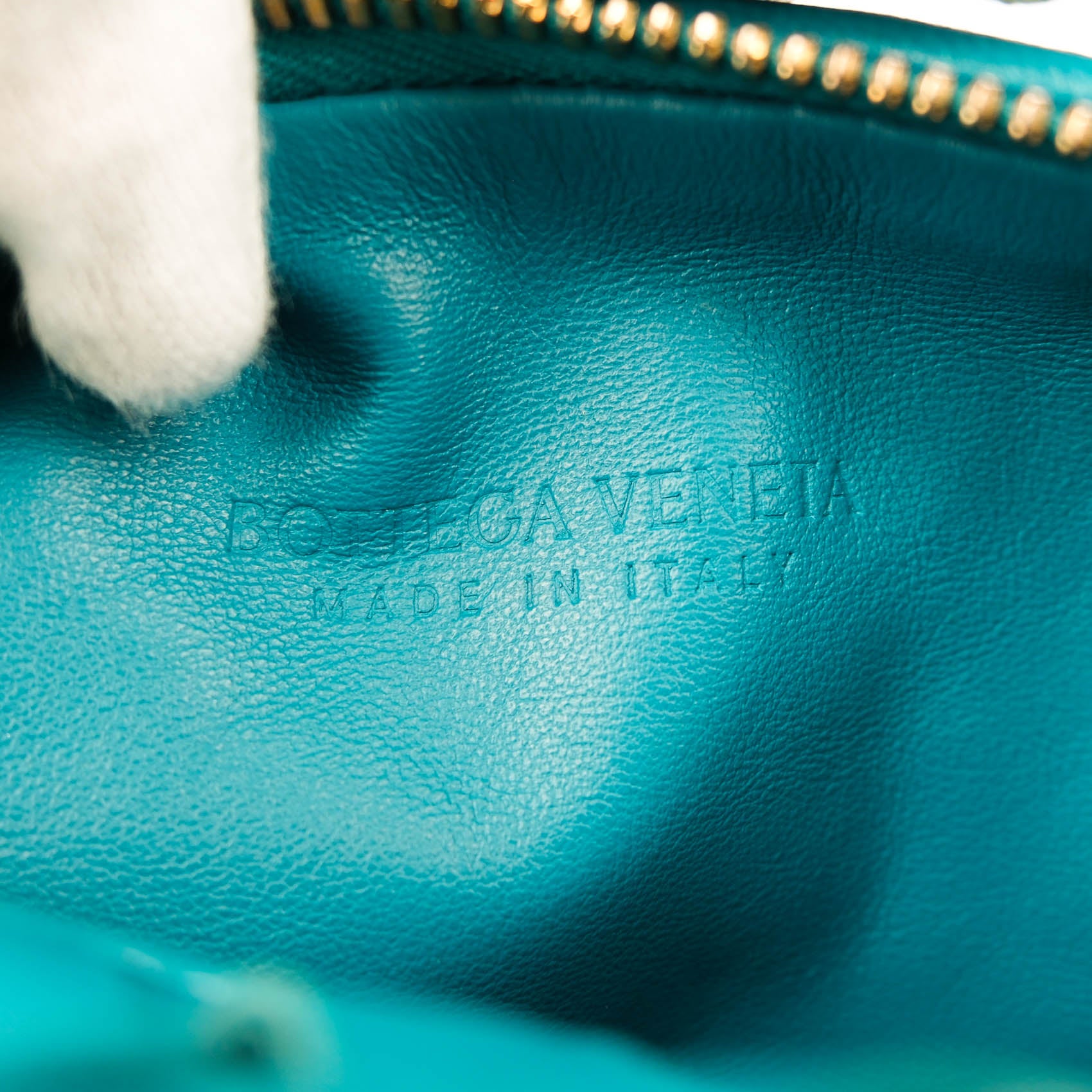 Bottega Veneta Mini Jodie Intrecciato Leather Handbag – Blue