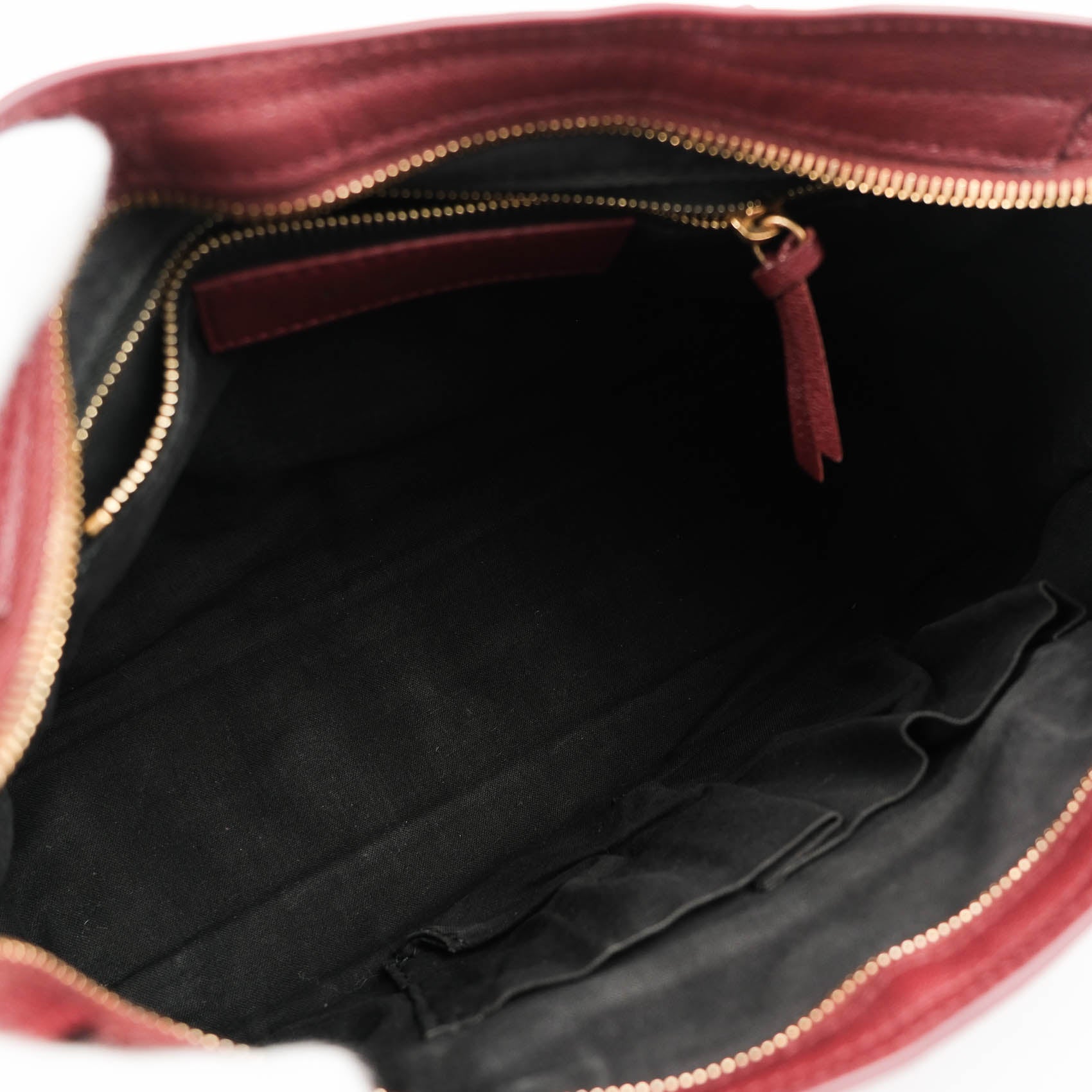 Balenciaga Classic Metallic Edge Small City - Bordeaux