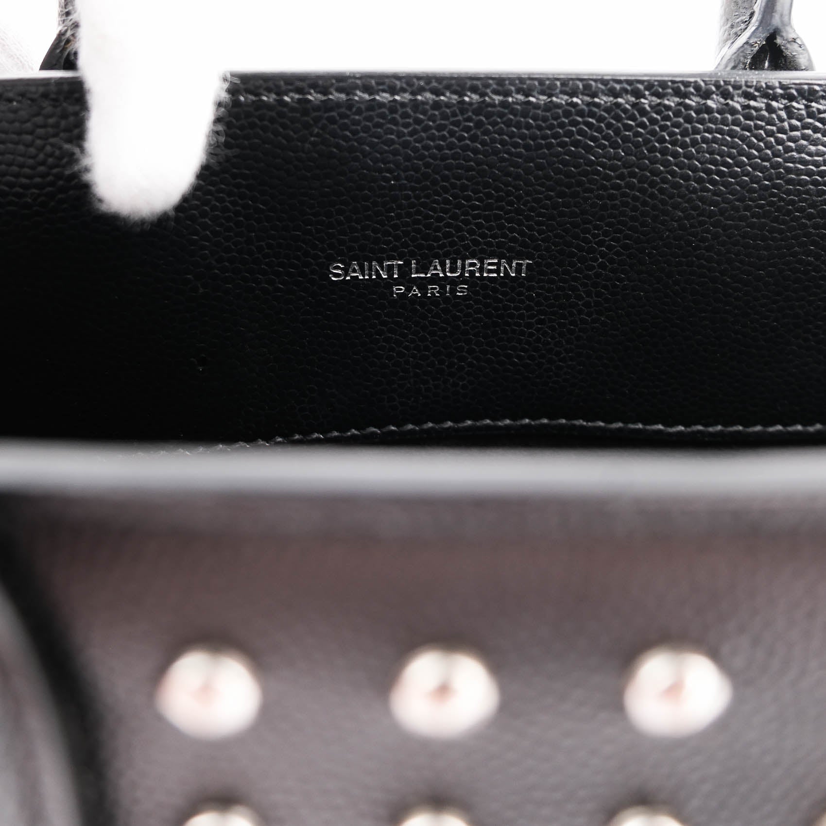 Saint Laurent Studded Nano Sac de Jour in Black Calfskin (2014 Edition) VLR3551540514