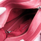 Chanel Gabrielle Small Hobo Bag A91810 Pink Tweed Calfskin Leather Mixed Hardware CC Logo Crossbody Chain Shoulder