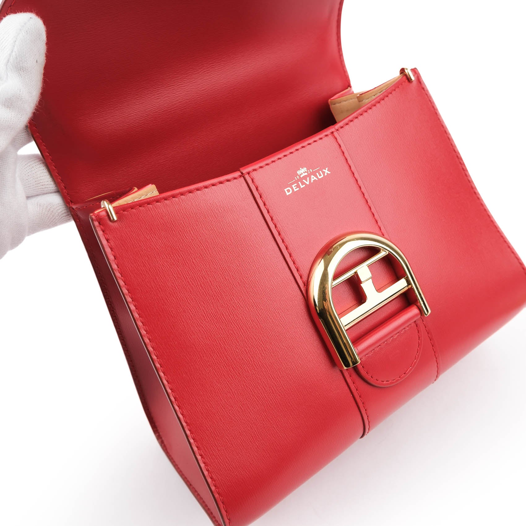 Delvaux Brillant Mini Box Calf Leather - Red